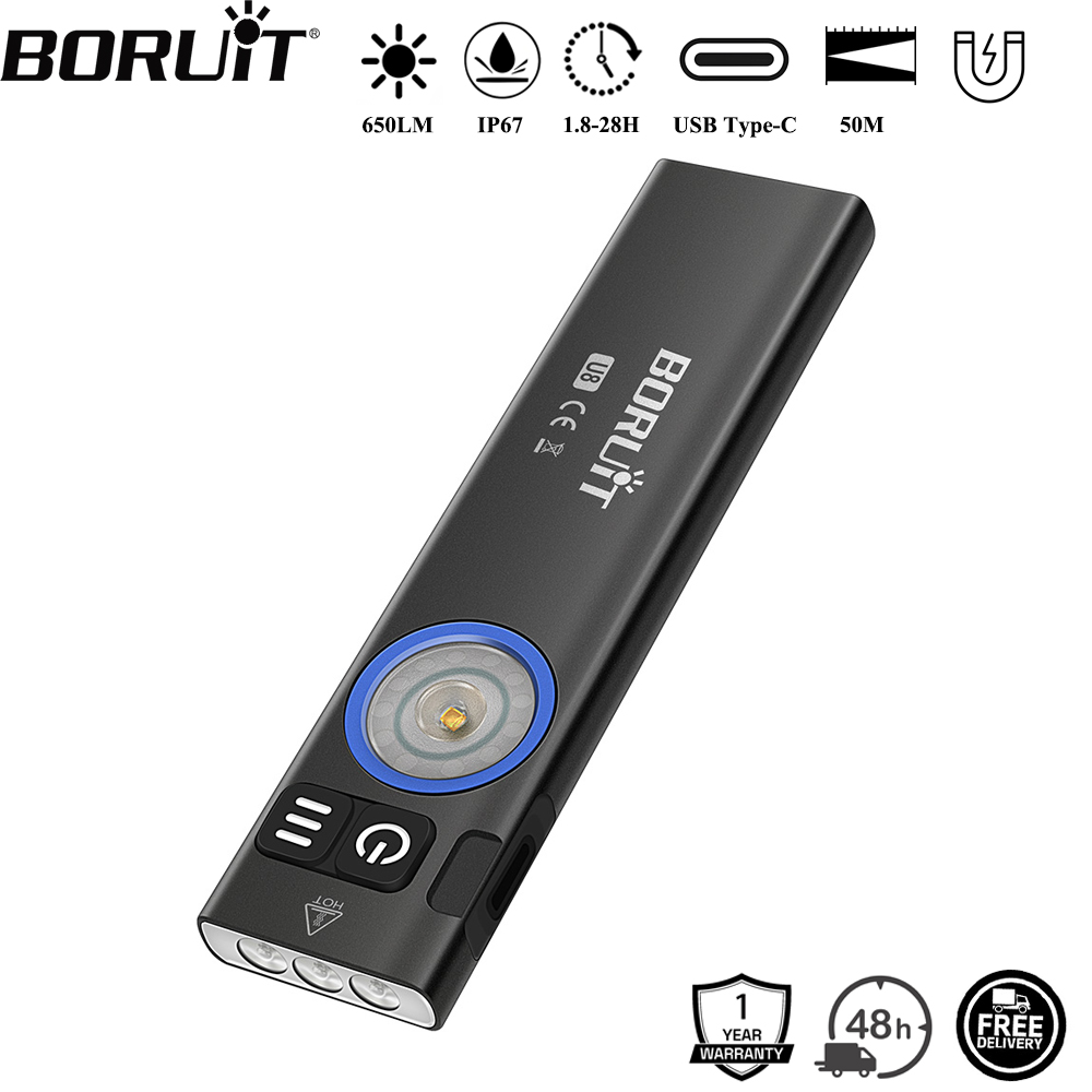 Outdoor Camping Adventure - BORUiT U8 650LM EDC LED 손전등