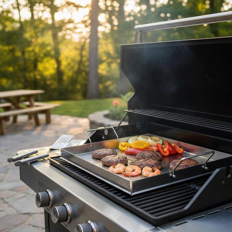 Outdoor Camping Essentials - 범용 플랫탑 그리들 18x16인치 캠핑, 테일게이팅