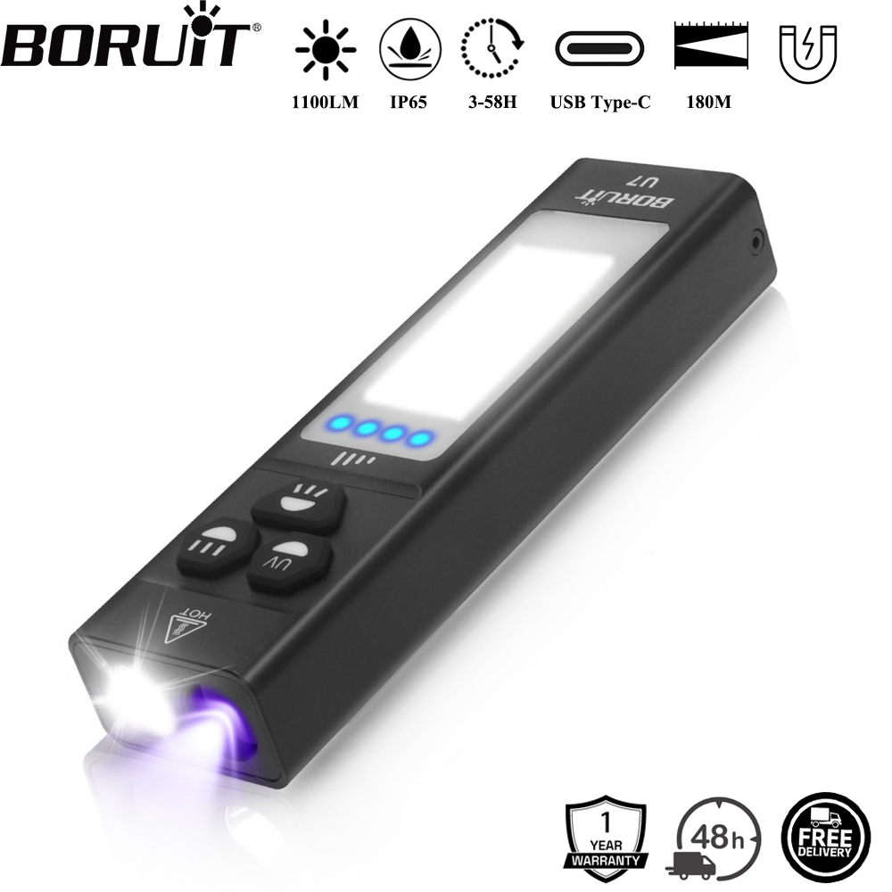 Outdoor Camping Adventure - BORUiT U7 UV LED EDC 손전등