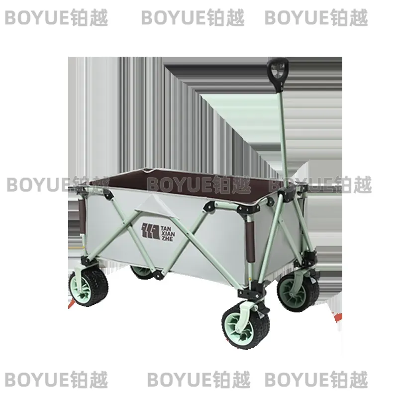 Outdoor Camping Trolley - 야외 접이식 휴대용 캠핑 트롤리 테이블
