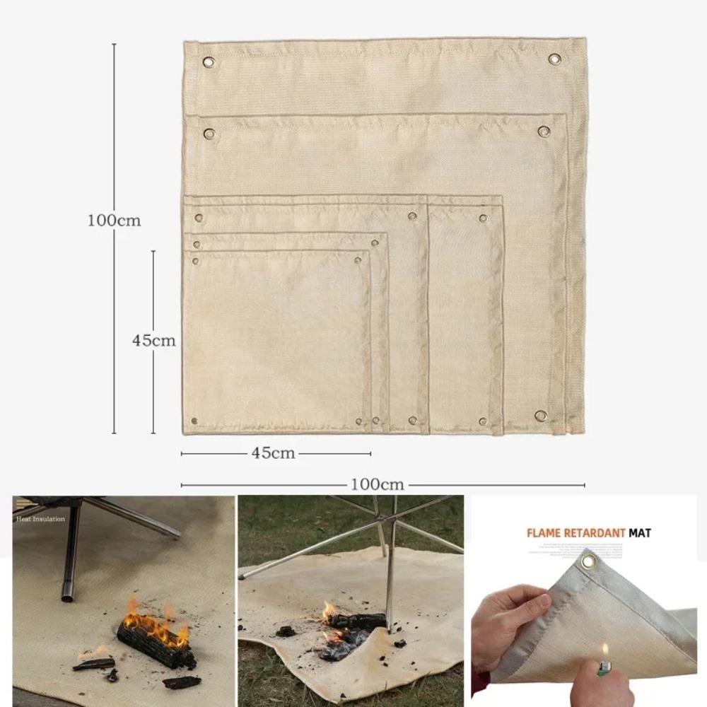 Outdoor Camping Rug - 고온 방화 매트, 야외 캠핑 피크닉
