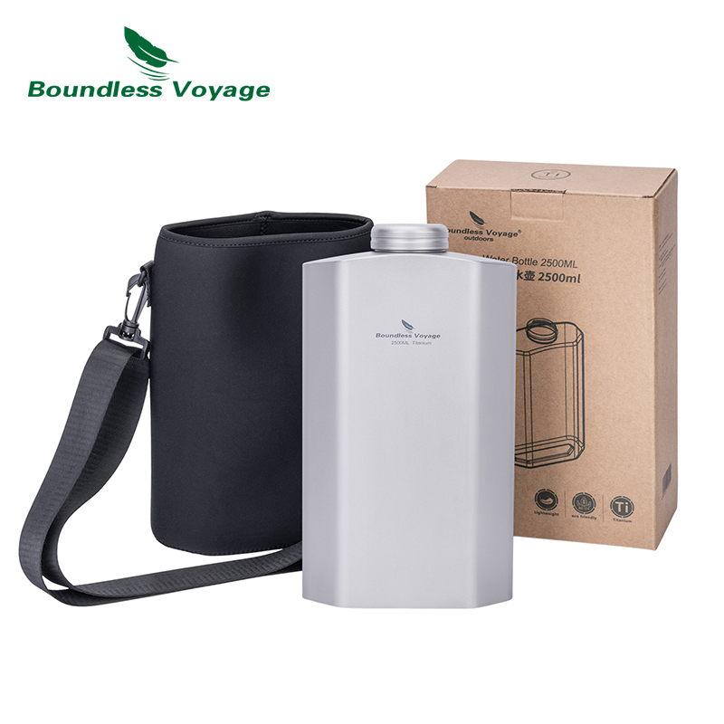 Outdoor Camping Water Jug - 무한한 여정 티타늄 2.5L 물병 야외