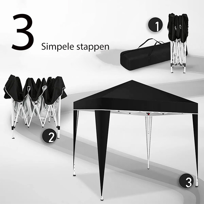 Outdoor Camping Exhibition - 3×3m 4각형 팝업 접이식 캐노피 텐트,