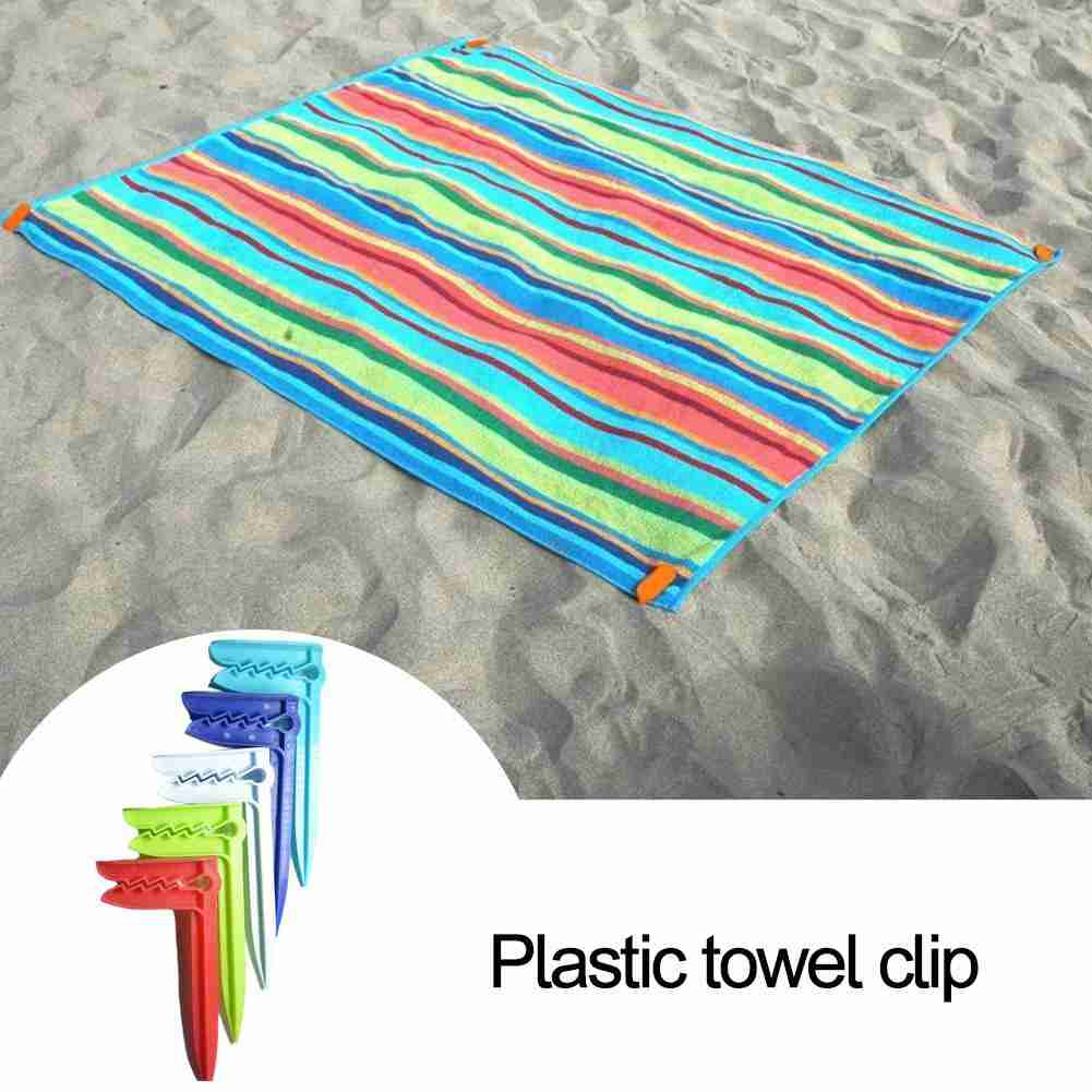 Outdoor Camping Rug - 10PCS 비치 타월 클립 캠핑 매트
