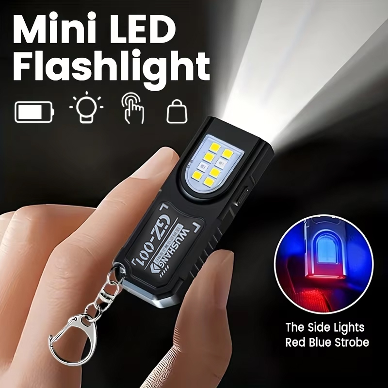 Outdoor Camping Adventure - 다기능 키체인 손전등 USB 충전식 미니