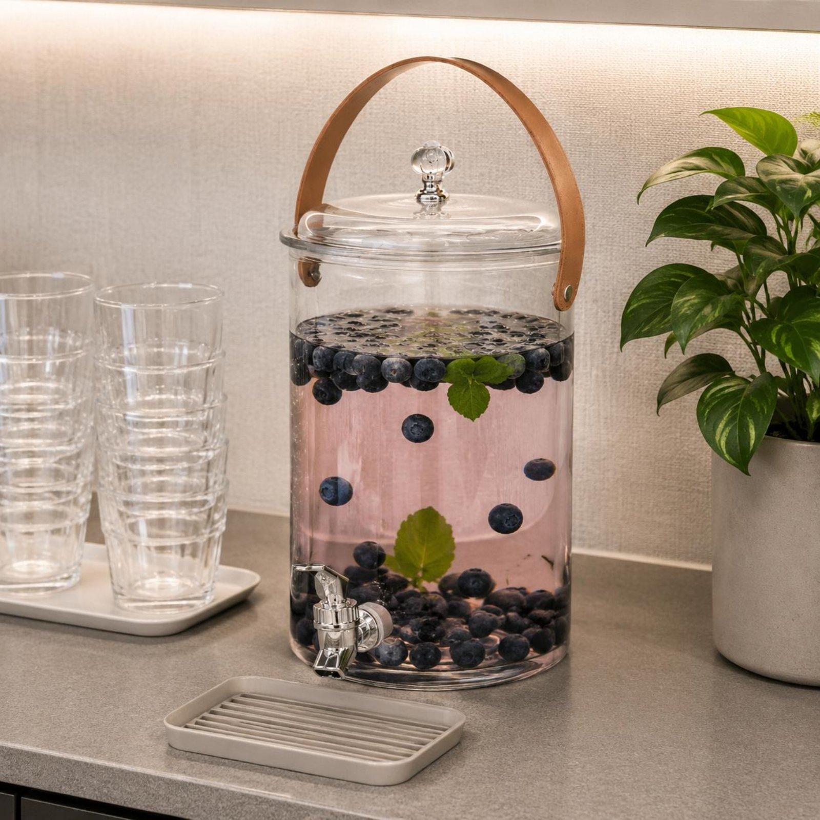 Outdoor Camping Water Jug - 안전한 뚜껑이 있는 음료 디스펜서, 가족