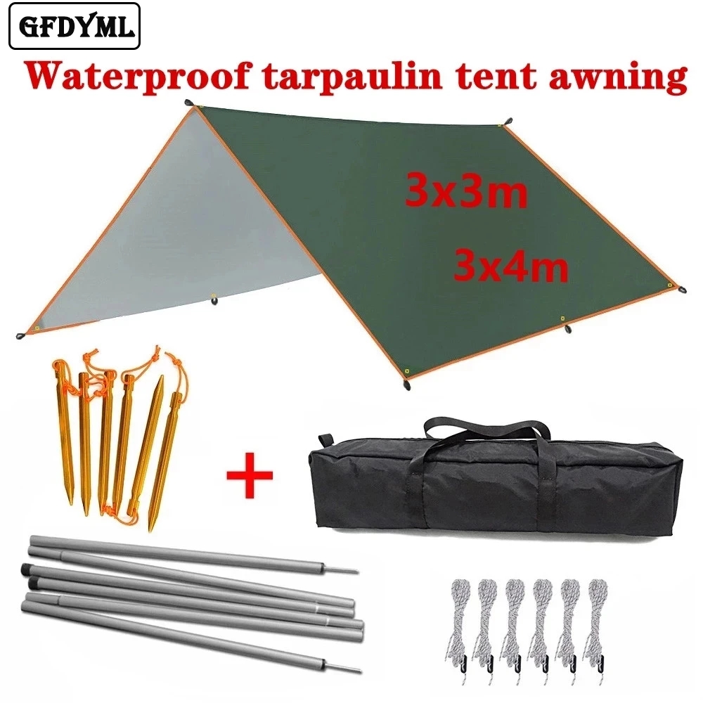 Outdoor Camping Automatic Quick Opening Tent - 어닝 방수 트랩 텐트 그늘막, 4x3m