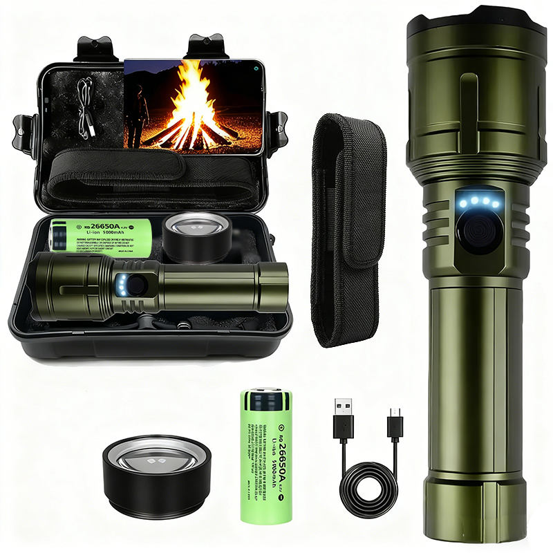 Outdoor Camping Adventure - 초강력 손전등 집중 점화 손전등 방수