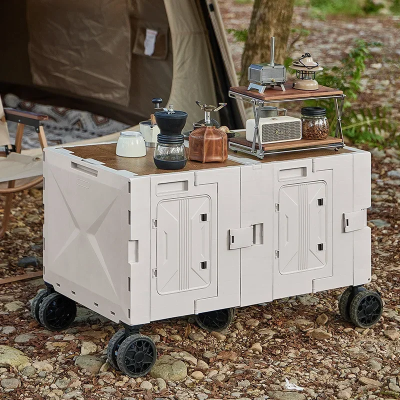 Outdoor Camping Trolley - 다기능 야외 캠핑 트롤리 케이스 피크닉