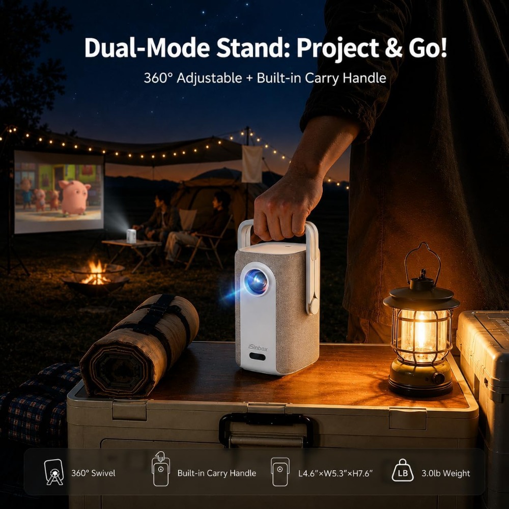 4K 초단초점 프로젝터, 자동 초점, 40W 돌비, H - Outdoor Camping Movies 리뷰 및 가격
