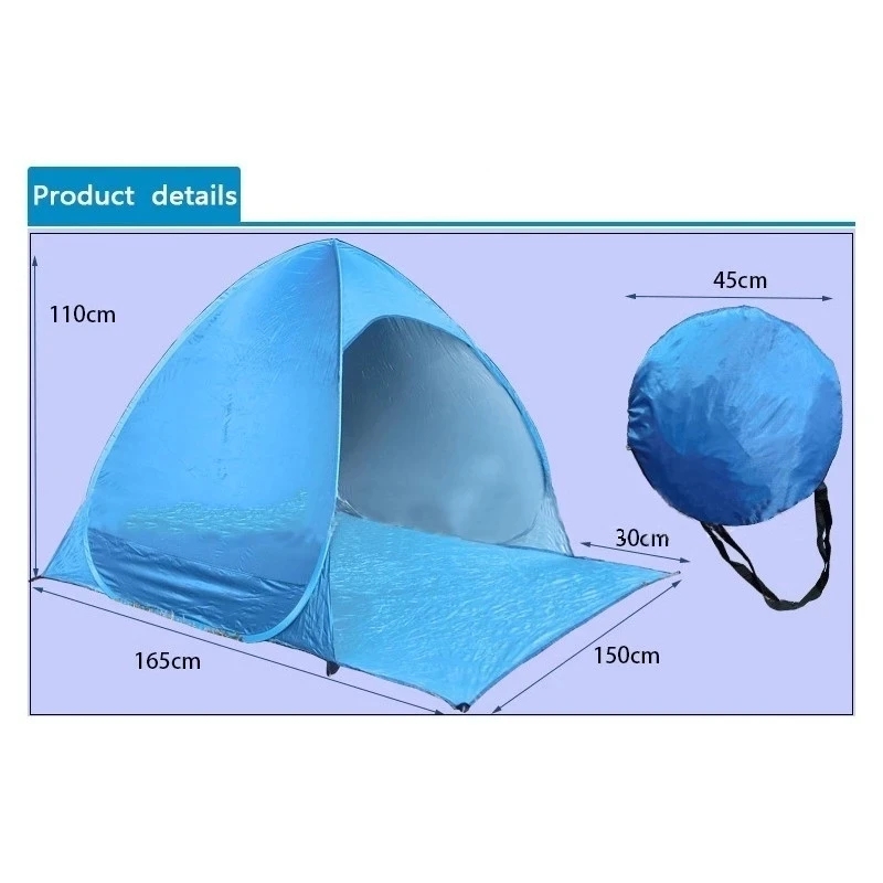 빠른 자동 개방형 비치 텐트, 자외선 차단 텐트 그늘막 - Outdoor Camping Automatic Quick Opening Tent 리뷰 및 가격