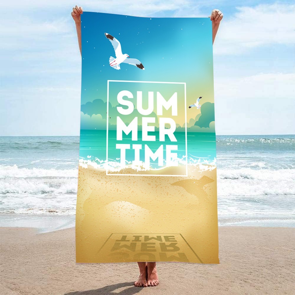 레터 팜트리 비치 타월 100x180CM 목욕 타월 마 - Outdoor Camping Blanket 리뷰 및 가격