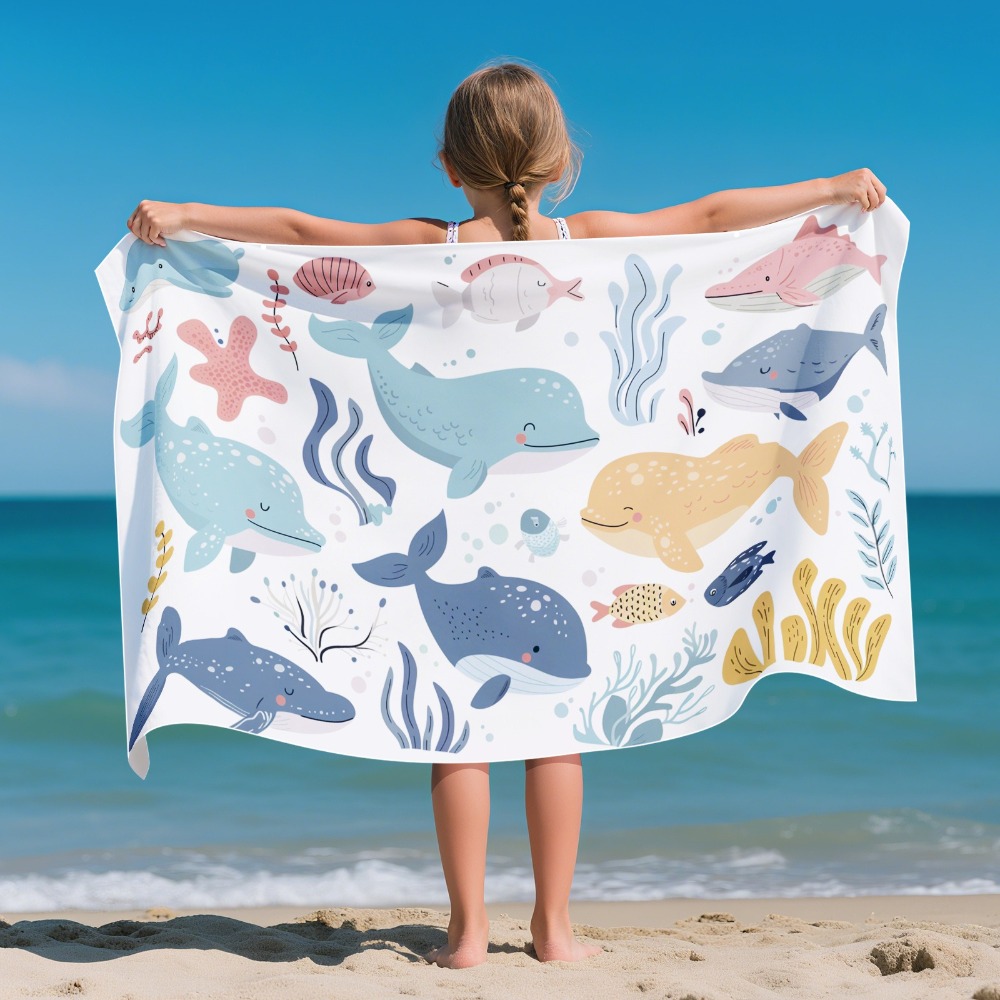 만화 패턴 비치 타월 어린이용 버전31x51인치 목욕  - Outdoor Camping Blanket 리뷰 및 가격