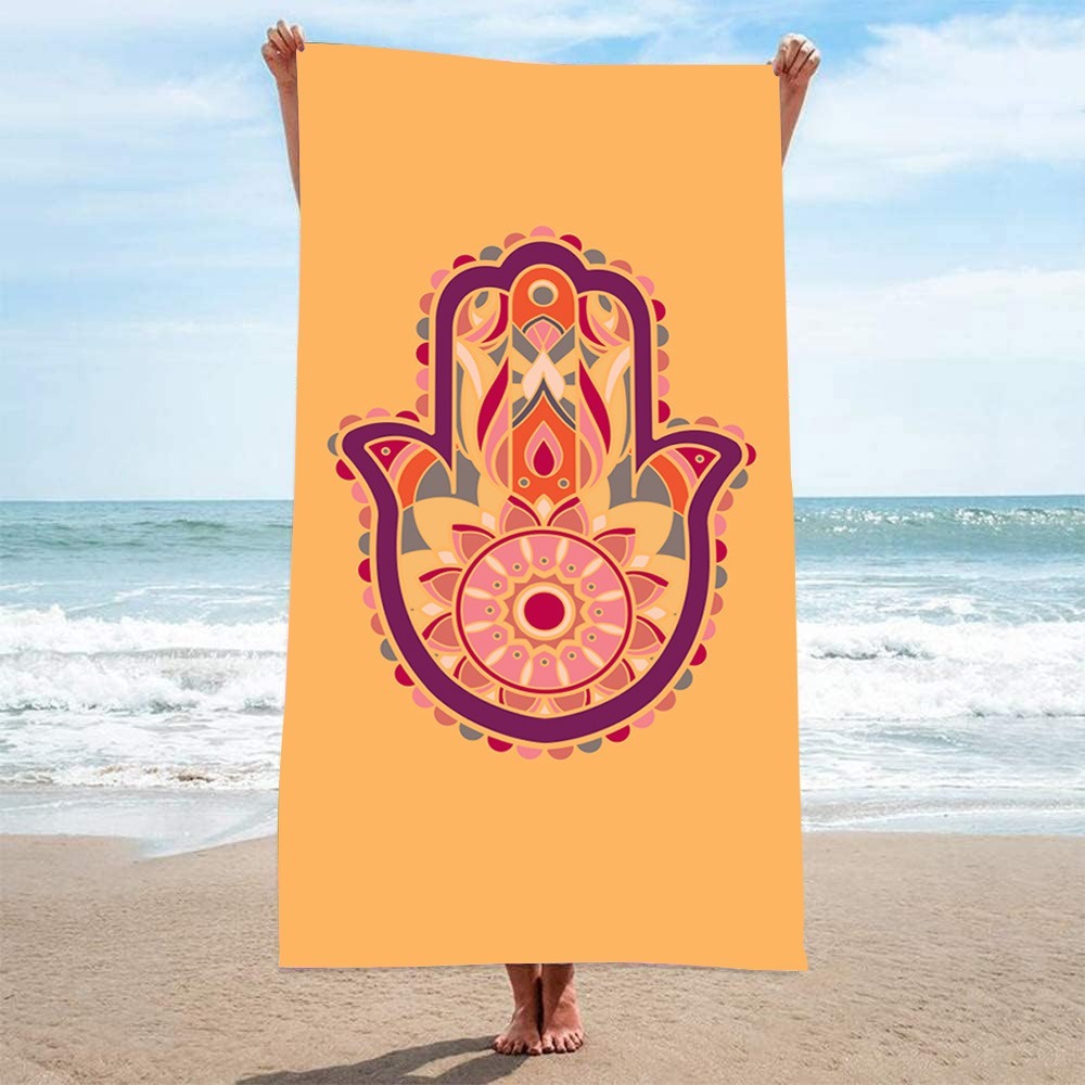 HAMSA 패턴 비치 타월27x55in 장식 태피스트리 - Outdoor Camping Blanket 리뷰 및 가격