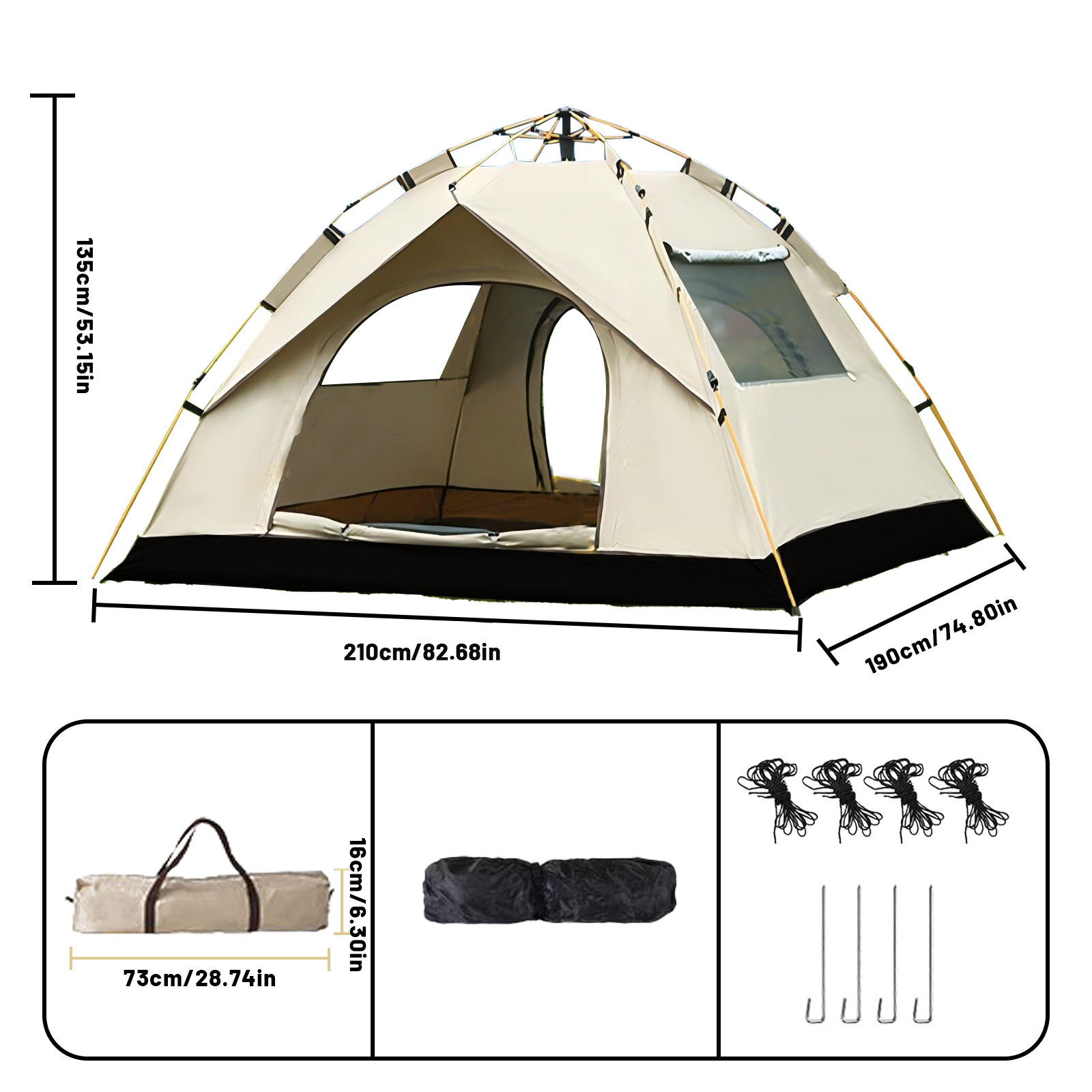 야외 자동 빠른 설치 텐트, 자동 자외선 차단 텐트,  - Outdoor Camping Automatic Quick Opening Tent 리뷰 및 가격