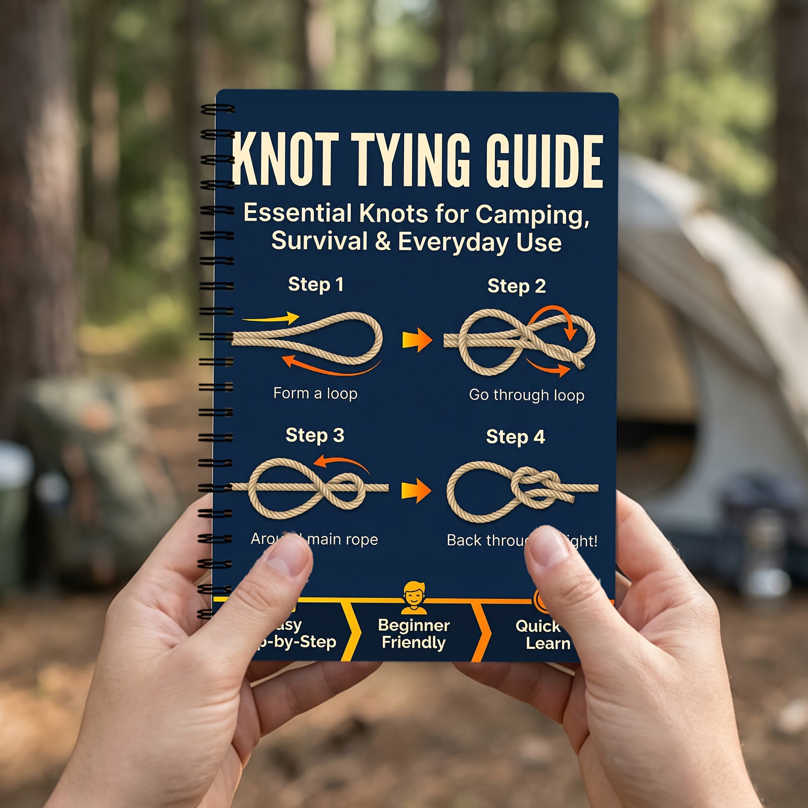 야외 생존 매듭 가이드: 단계별 캠핑 하이킹 로프 매뉴 - Outdoor Camping Essentials 리뷰 및 가격