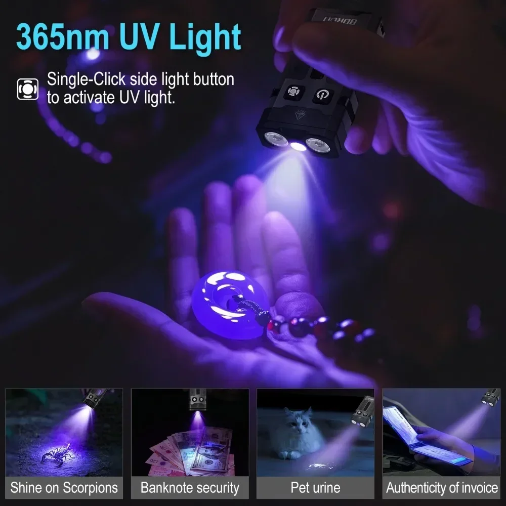 BORUiT EV20 1100LM EDC UV 키체인  - Outdoor Camping Adventure 리뷰 및 가격