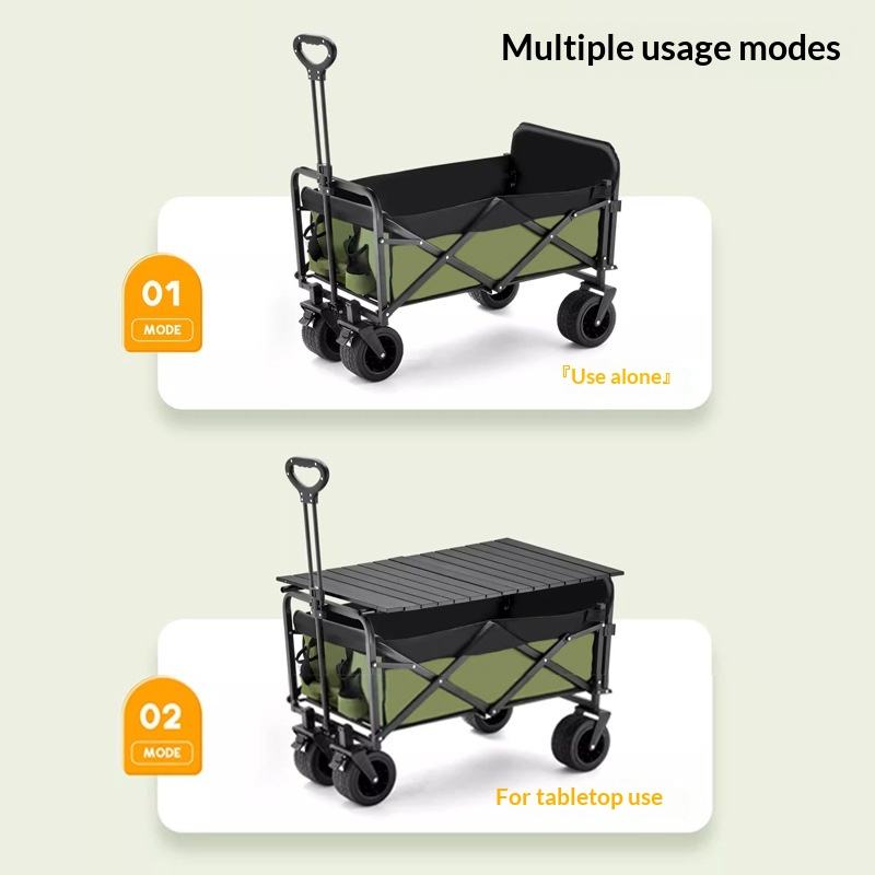공장 직판 4륜 플랫폼 캠핑 유틸리티 웨건 175kg  - Outdoor Camping Trolley 리뷰 및 가격