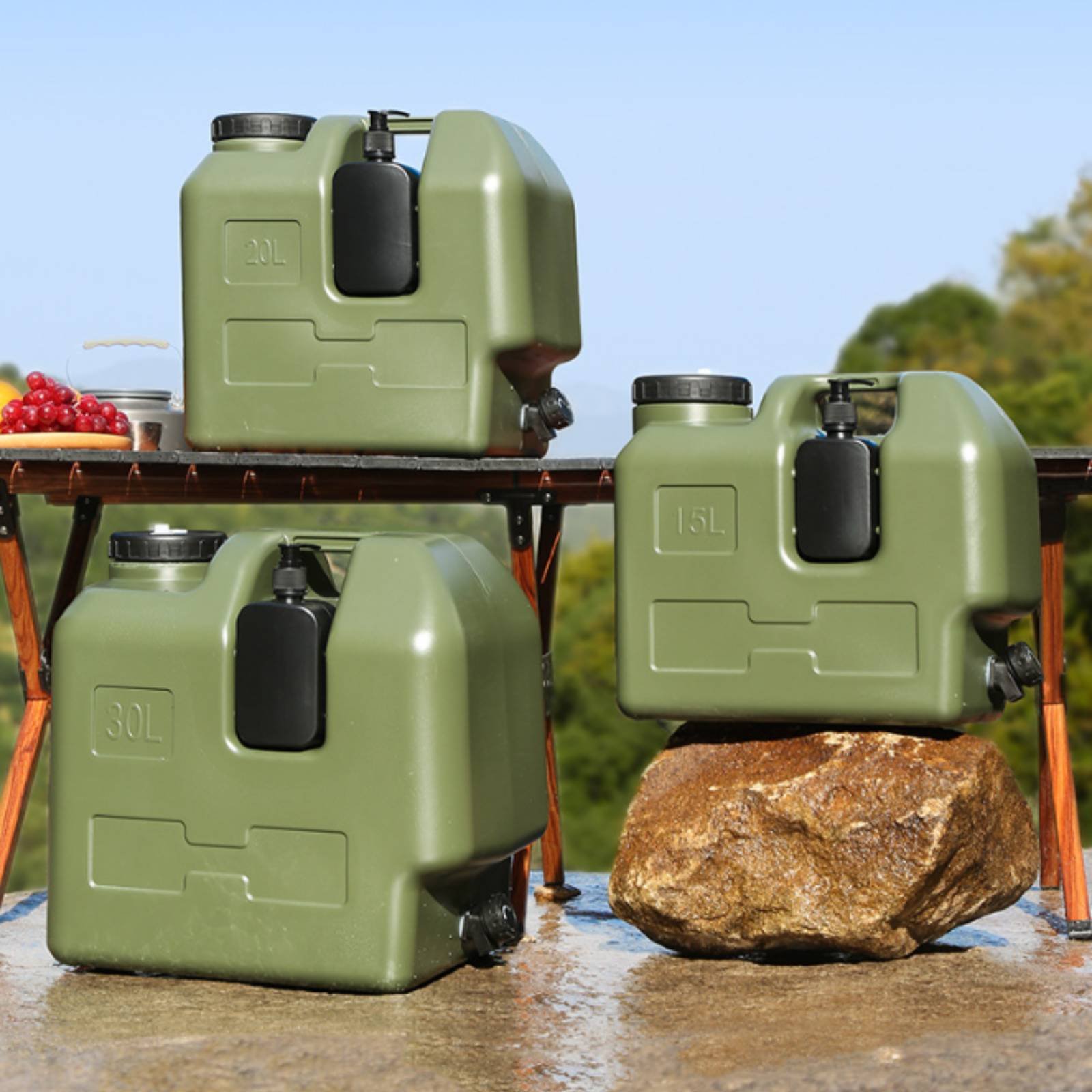 스피곳이 있는 물통 식품 등급 PE 캠핑용 물통 야외용 - Outdoor Camping Food 리뷰 및 가격