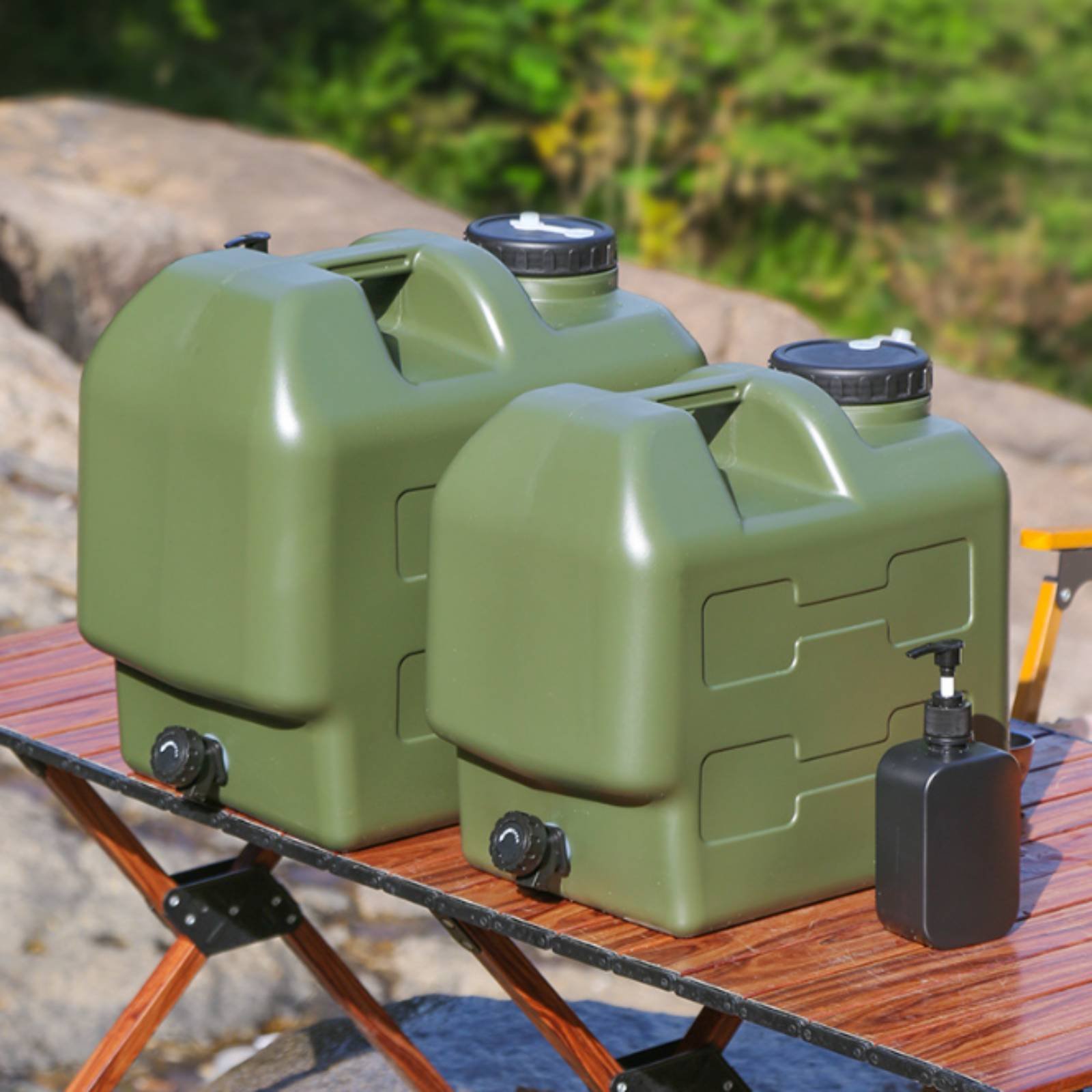 스피곳이 있는 물통 식품 등급 PE 캠핑용 물통 야외용 - Outdoor Camping Food 리뷰 및 가격