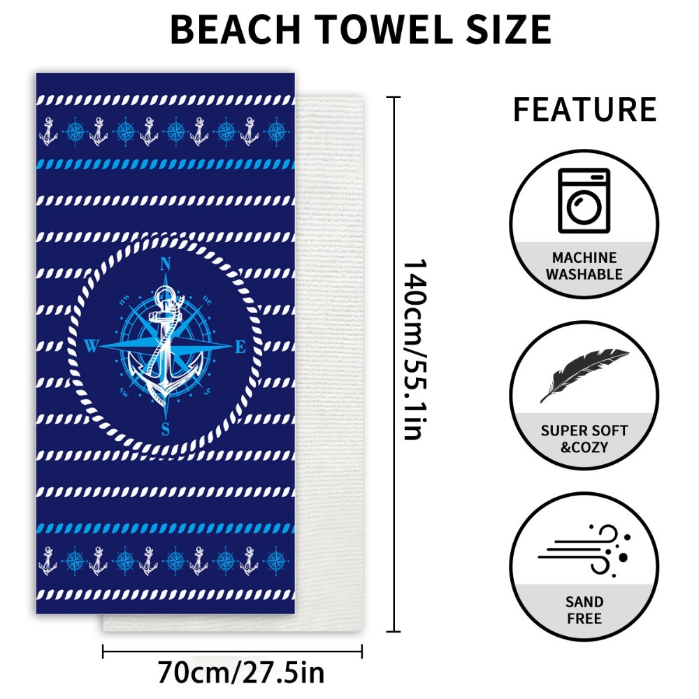앵커 비치 타월70x140CM 속건성 목욕 타월 마이크 - Outdoor Camping Blanket 리뷰 및 가격