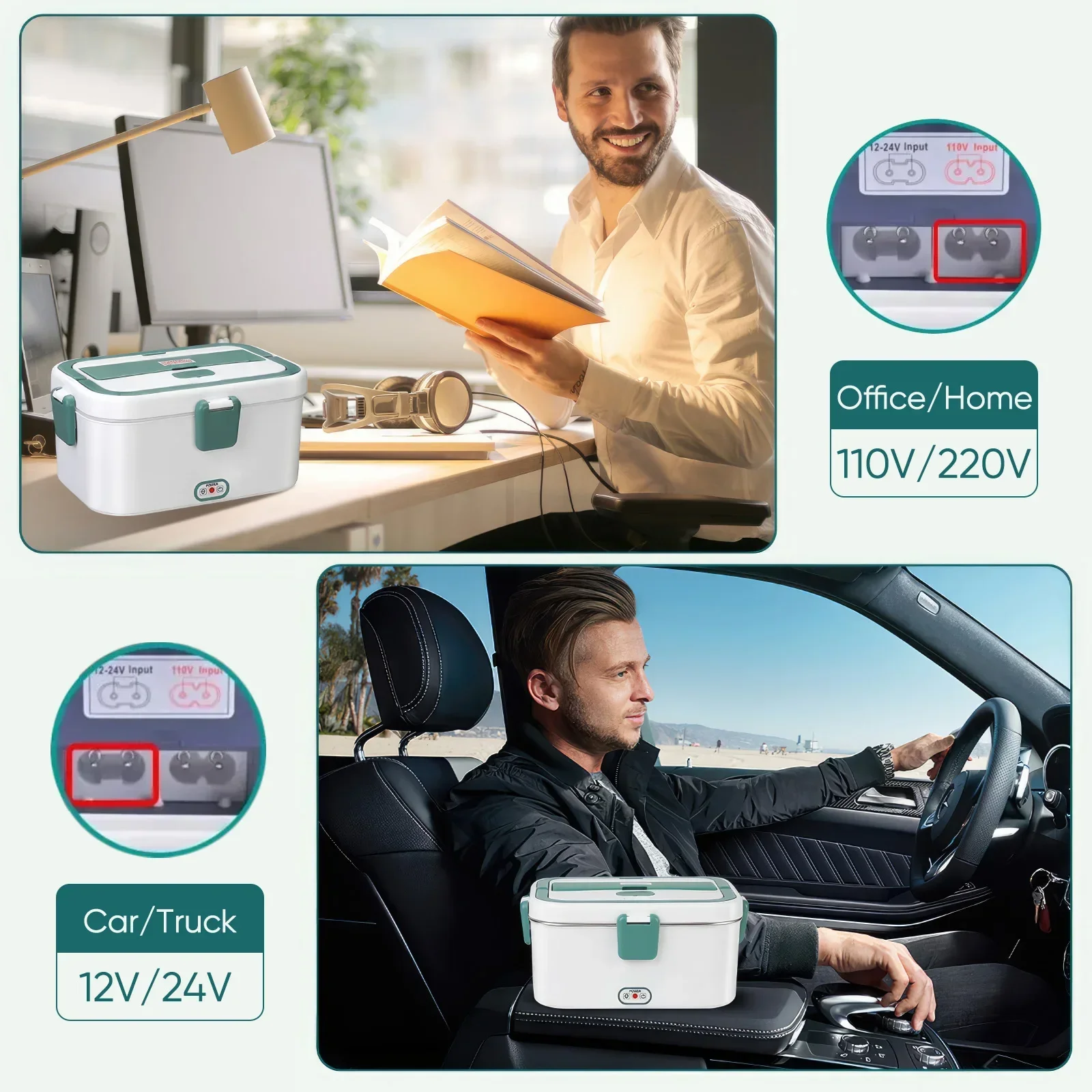 전기 도시락 상자 식품 워머 1.8L 80W 야외 캠핑 - Outdoor Camping Food 리뷰 및 가격