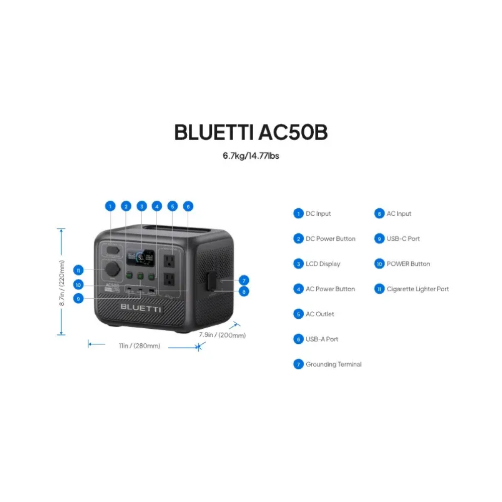 블루에티 AC50B 휴대용 파워스테이션 700W 448 - Outdoor Camping Outfit 리뷰 및 가격