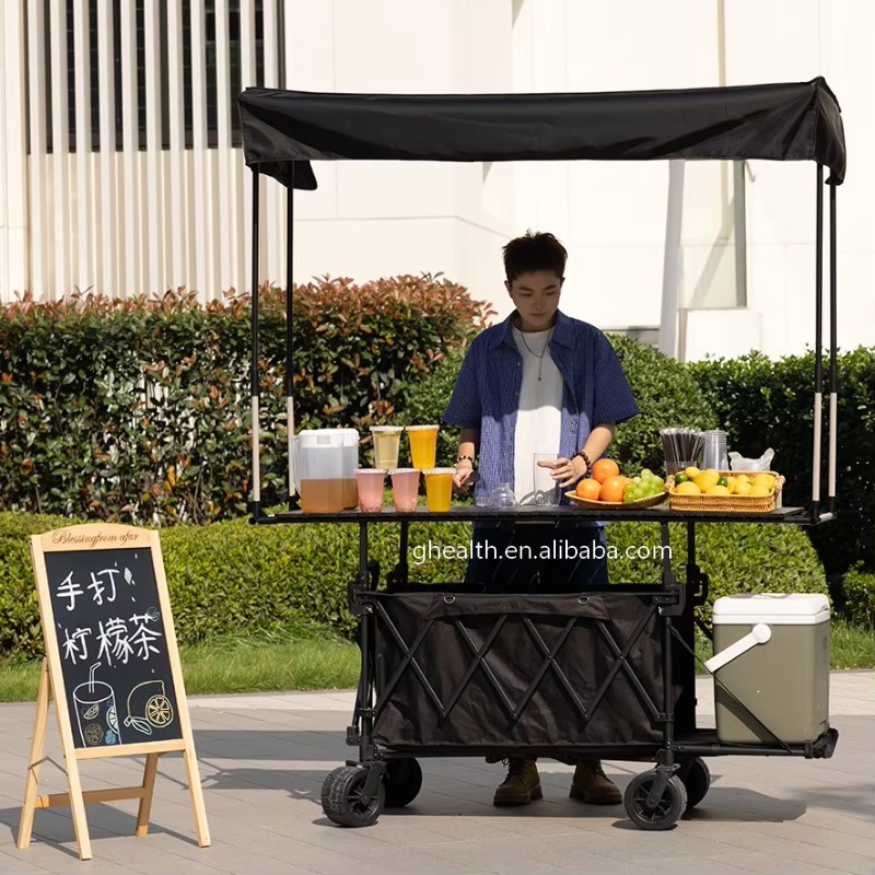 접이식 철제 테이블 트롤리 카트 노점 다용도 이동식 피 - Outdoor Camping Trolley 리뷰 및 가격