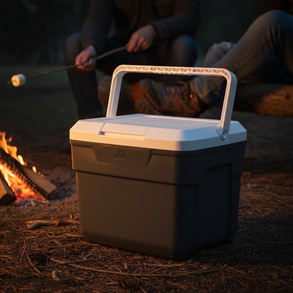 바퀴 달린 단열 하드 쿨러, 10쿼트 휴대용 아이스박스 - Outdoor Camping Food 리뷰 및 가격