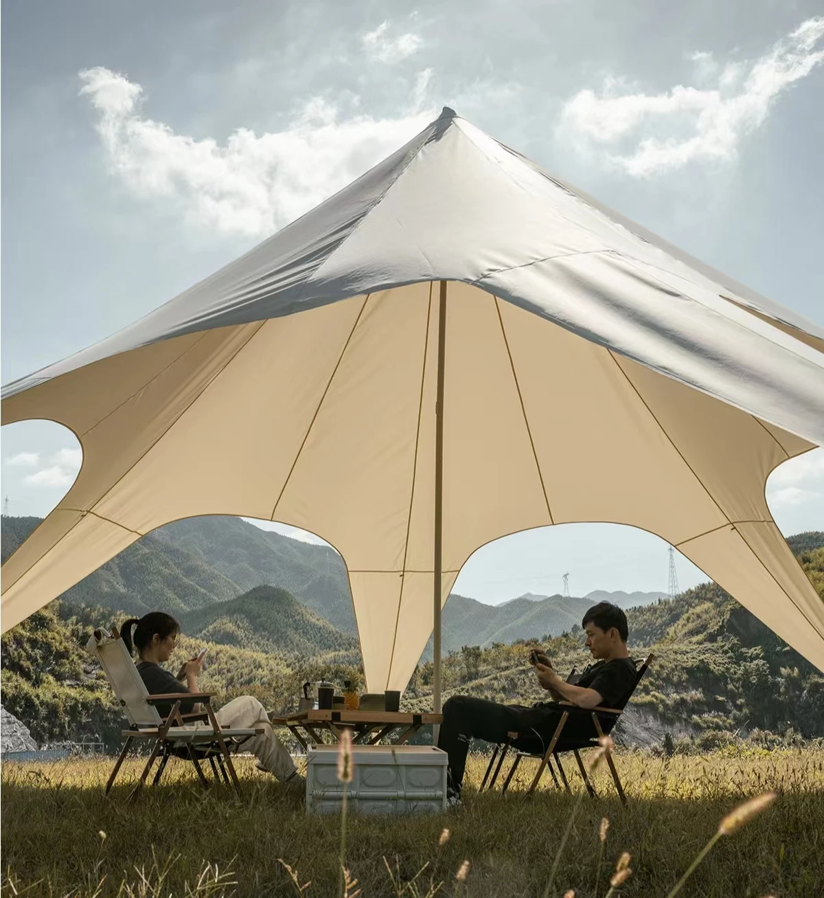 팝업 대형 야외 천막 캐노피, 방수 햇빛 차단 캔버스, - Outdoor Camping Exhibition 리뷰 및 가격