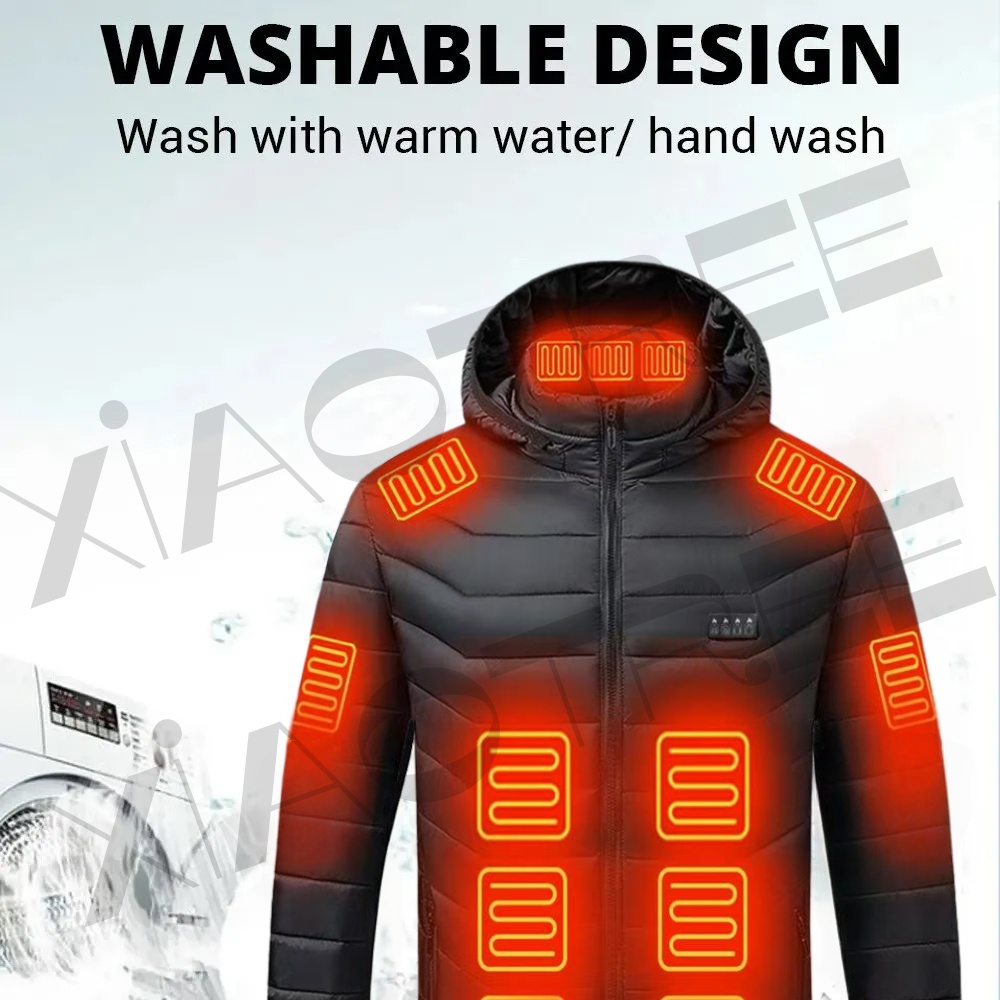 28개 구역 남녀 공용 발열 재킷 겨울 USB 발열 재 - Outdoor Camping Outfit 리뷰 및 가격