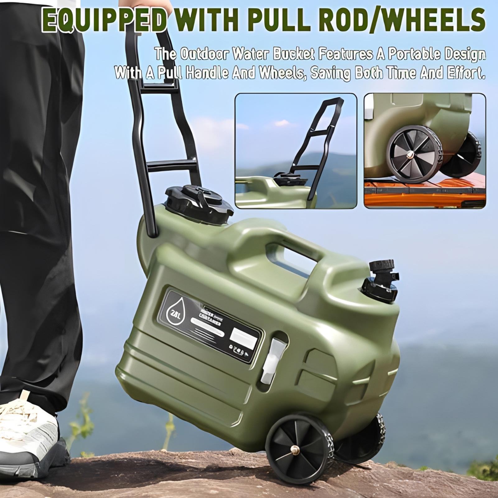 28L 캠핑 물통 수도꼭지 포함 휴대용 누수 방지 물통 - Outdoor Camping Water Jug 리뷰 및 가격