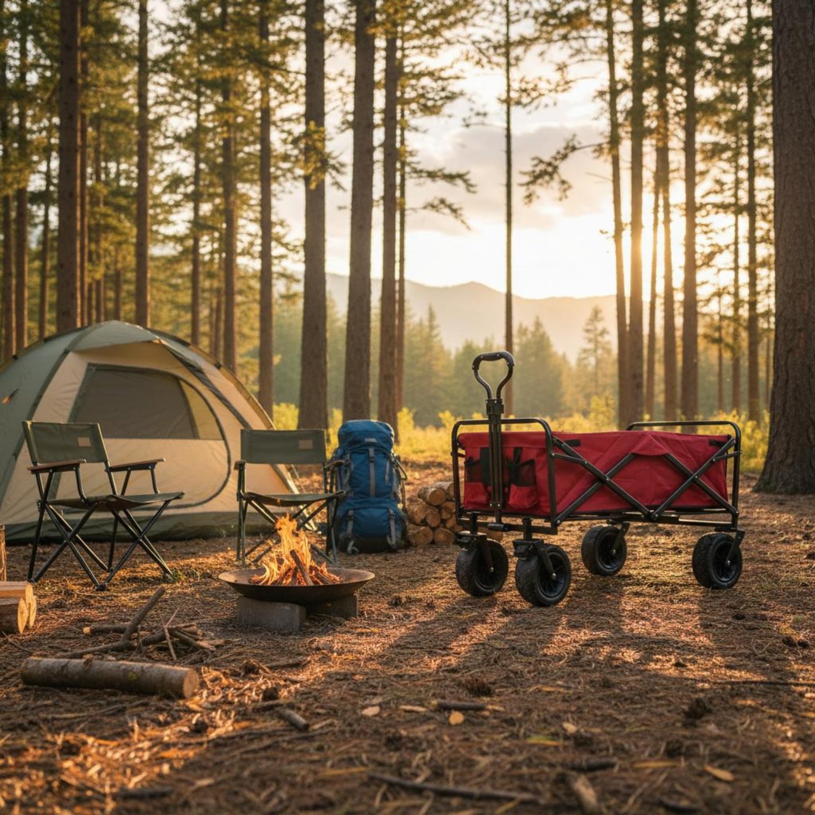 접이식 웨건 접이식 캠핑 트롤리 접이식 웨건 캐리어 경 - Outdoor Camping Trolley 리뷰 및 가격