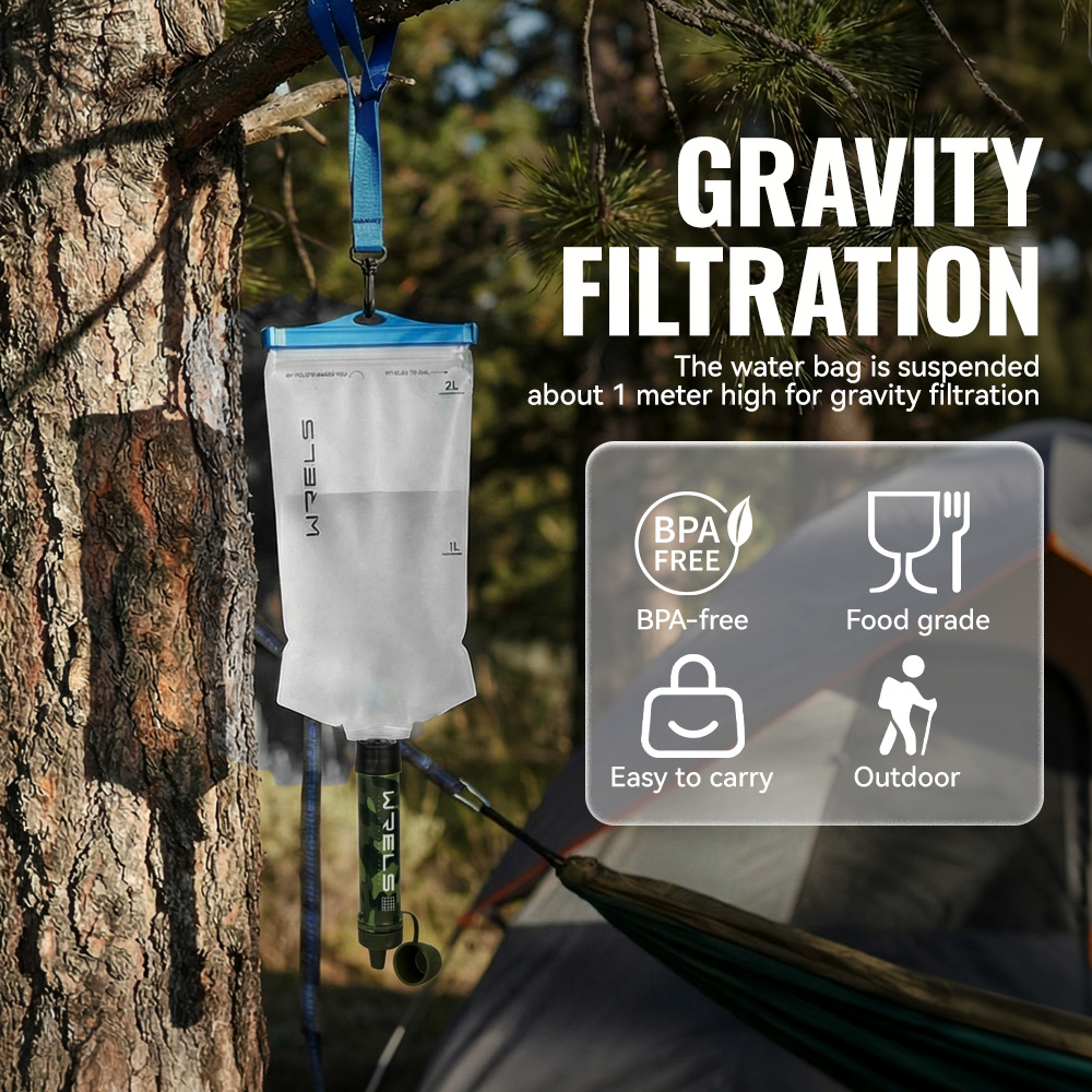 WRELS 야외 휴대용 정수 필터 세트 생존 또는 비상 - Outdoor Camping Direct 리뷰 및 가격