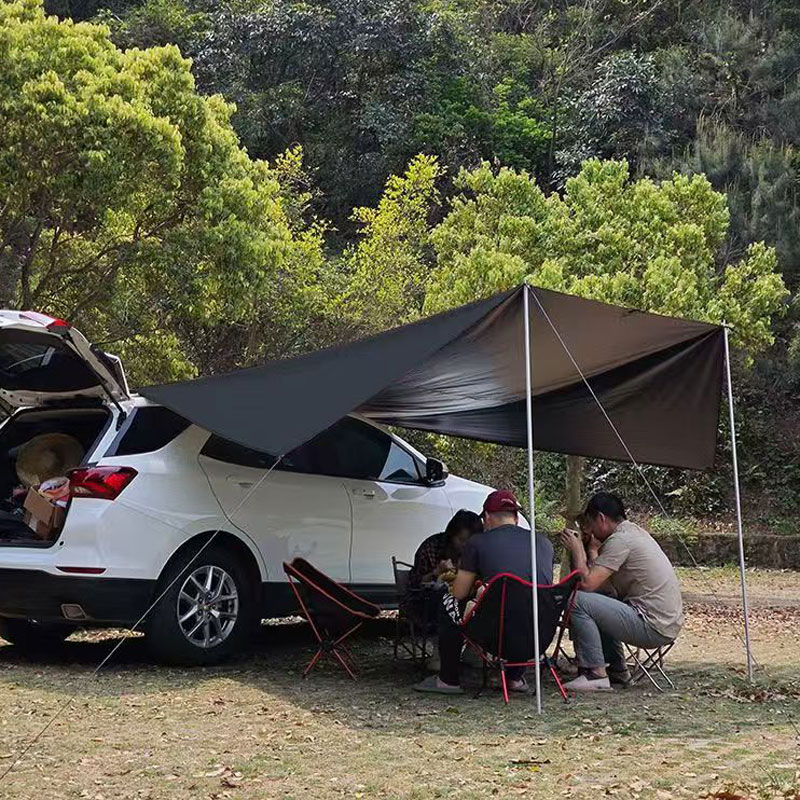 캠핑카 리어 쉘터 텐트 차량용 사이드 어닝 블랙 코팅  - Outdoor Camping Van Tent 리뷰 및 가격